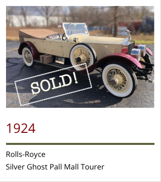 1924 RR SG Pall Mall sold listing