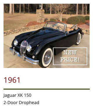 1961 Jaguar XK 150 SVA new listing2