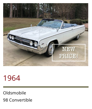 1964 Olds new price